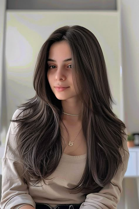 22 Elegant Straight Hair Haircuts with Lengthy Layers for Timeless Magnificence- #Beauty #Elegant #Hair #Haircuts #Layers #long #straight #Timeless Check more at https://howcandothis.com/hairstyleideas/22-elegant-straight-hair-haircuts-with-lengthy-layers-for-timeless-magnificence/ Teen Girl Layered Haircuts, Long Thick Hair Styles For Women, Long Hairstyles Cuts Haircuts, Latina Haircut Long, Hair Cuts For Long Hair Length Straight, Haïr Cut Long Hair Straight, Long Brown Haircut, Long Straight Hair Layers, Hair Cuts For Straight Hair Long