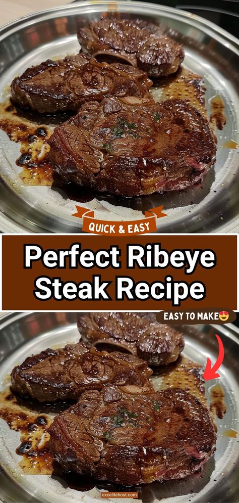 Ingredients: 2 ribeye steaks (about 1 inch thick) 2 tablespoons olive oil Salt and black pepper to taste 3 cloves garlic, minced 2 tablespoons unsalted Air Fryer Steak Recipes Ribeye, Air Fryer Ribeye Steak Medium Rare, Easy Ribeye Steak Recipes, Ribeye Steak Recipes Oven, Best Ribeye Steak Marinade, Fried Ribeye Steak, Rib Eye Steak Recipes Oven, Ribeye Steak Marinade, Air Fryer Ribeye Steak