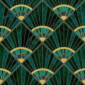 1920s Art Deco Pattern, Art Deco Pattern Geometric, Art Deco Pattern Design, Art Deco Motifs, Art Deco Prints, Art Deco Color, Improv Quilts, Green Art Deco, Real Green