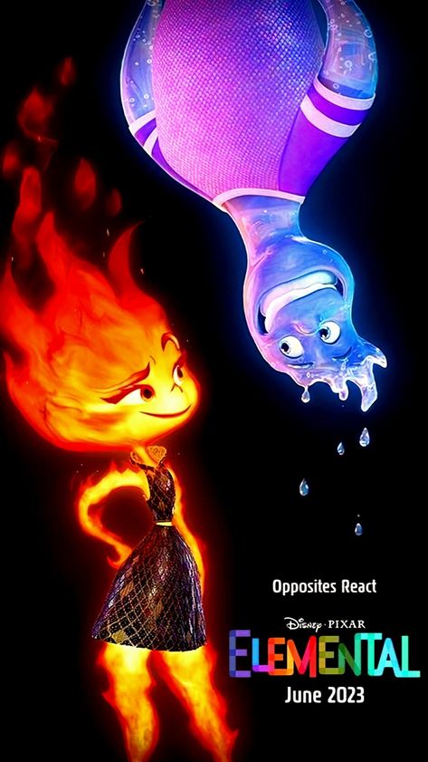 New Animation Movies 2022, Elemental Movie Poster, Disney Animated Movie Posters, Animated Movies Poster, Best Cartoon Movies, Elemental Movie, Animation Poster, New Animation Movies, Disney Movies List