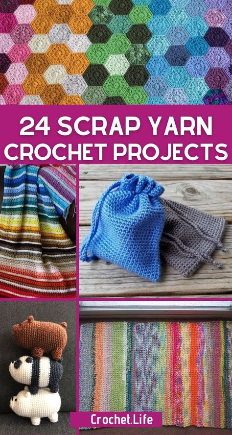 Amigurumi Patterns, Scrap Yarn Crochet Patterns, Cotton Yarn Crochet Projects, Scrap Yarn Crochet Projects, Yarn Crochet Projects, Leftover Yarn Project, Cotton Yarn Crochet Pattern, Things To Make With Yarn, Cotton Yarn Projects