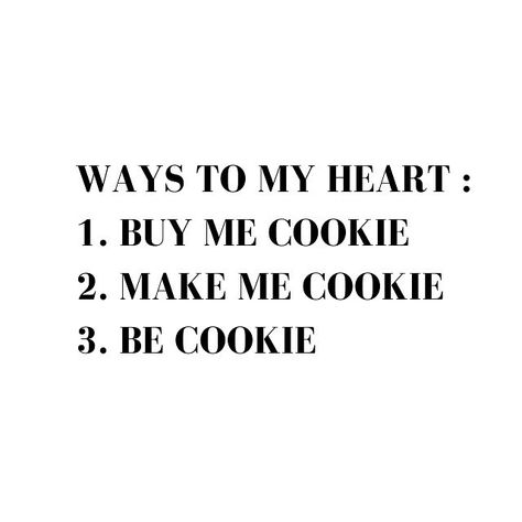 MAISON Z&W | COOKIES on Instagram: “🍪 WAYS TO MY HEART 🍪 ⠀ #cookies #cookie #cookieshomemade #instacookies #softbakedcookies #cookieslover #cookieshop #cookiesofinstagram…” Cookie Company Names, Cookie Social Media Post, Instagram Cookie Posts, Baking Captions, Food Marketing Ideas, Baking Cookies Quotes, Quotes About Sweets, Cookies Quotes, Cookie Puns