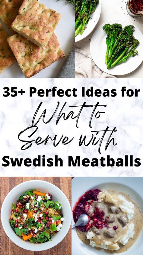 Swedish Meatball Meal Ideas, Swedish Meals Dinners, Swedish Meatballs Meal, What To Eat With Swedish Meatballs, Swedish Meatball Dinner Sides, Swedish Dishes Recipes, Swedish Vegetarian Recipes, Swedish Recipes Dinners, Swedish Salad Recipes