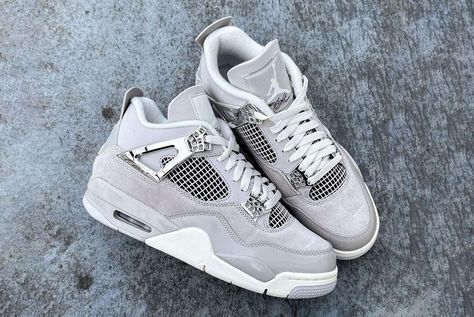 The women's Air Jordan 4 ‘Frozen Moments’ is arriving at JD Sports next week. Get release details here. Frozen Moments, Pretty Sneakers, Sneaker Outfits, Preppy Shoes, Pretty Shoes Sneakers, Jordan 4s, Jordan Shoes Retro, All Nike Shoes, Cute Nike Shoes