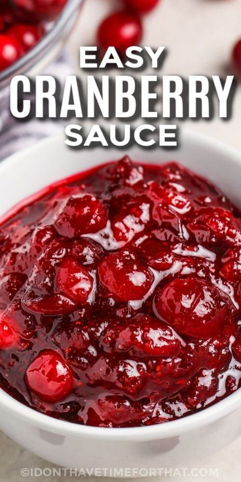 Cranberry Sauce Recipes Easy Canned, Cranberry Sauce Recipe Easy, Best Homemade Cranberry Sauce, Ocean Spray Cranberry Sauce, Sugar Free Cranberry Sauce, Fresh Cranberry Recipes, Fresh Cranberry Sauce, Best Cranberry Sauce, Easy Cranberry Sauce