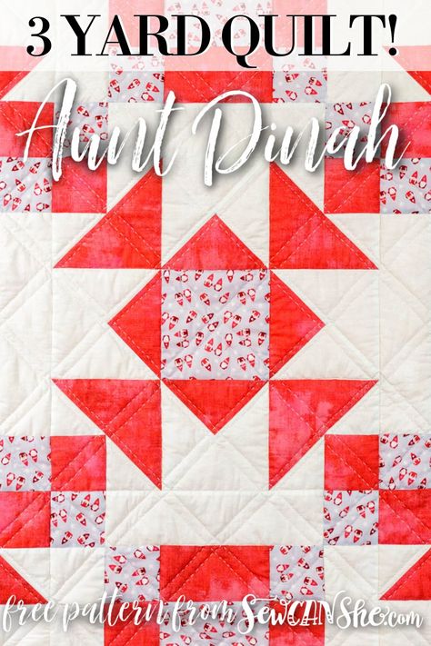 3yard Quilts, Free Sewing Patterns For Beginners, Twin Quilt Pattern, Sewing Patterns For Beginners, Patchwork Ideas, Fat Quarter Quilt, Straight Line Quilting, Half Square Triangle Quilts, Free Sewing Patterns