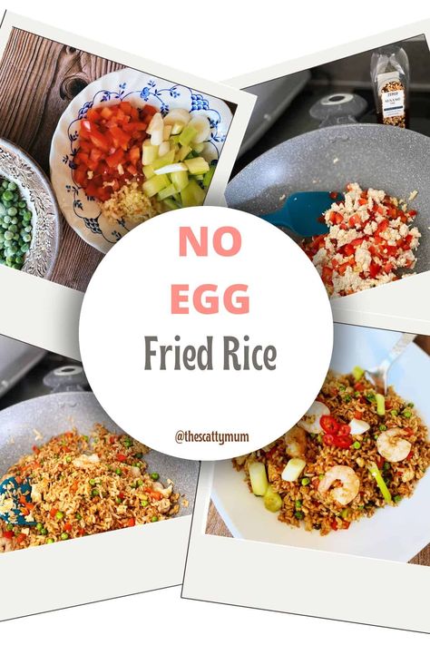 Fried Rice Recipe No Egg, Fried Rice No Egg, Fried Rice Without Egg, Soy Free Soy Sauce, Simple Fried Rice, Quick Fried Rice, Special Fried Rice, Rice In The Microwave, Chicken Fried Rice Easy