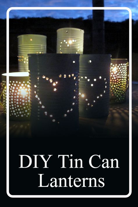 Are you looking for an easy and eco-friendly way to decorate your home? Discover how easy it is to create your own beautiful, one-of-a-kind luminaries from recycled tin cans. With just a few simple steps and materials you can create beautiful, glowing works of art that will add a special touch of decor to your outdoors. #Recycled #Luminaries #diy Diy Christmas Luminaries, Tin Can Crafts Diy, Diy Luminaries, Luminaries Diy, Diy Winter Wonderland Decorations, Tin Can Lights, Luminary Diy, Spring Diy Projects, Can Lanterns