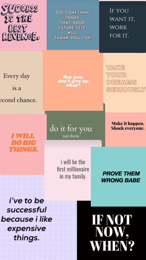 Aesthetic Quotes For Study, Aesthetic Pictures For Wall Collage Motivation, Aesthetic Wallpapers For Students, Class 10 Quotes, Do It For You Not Them, Qoutes About Study Motivation, Motivational Collage Wallpaper, Affirmative Wallpaper, Self Quotes Inspirational