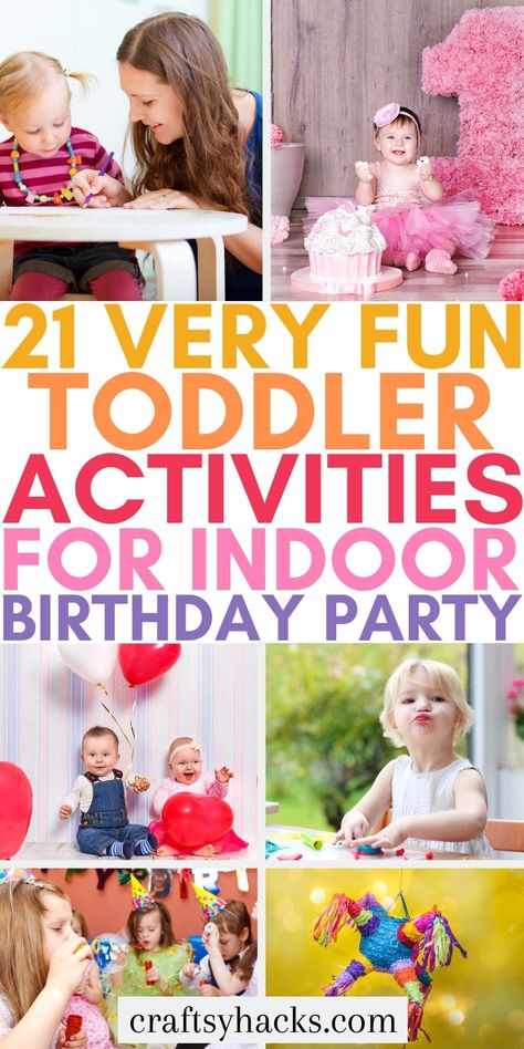 Activities For Toddler Birthday Party, Toddler Party Ideas, Toddler Birthday Parties, Toddler Birthday Games, Birthday Activities Kids, Activities For Kids At Home, Indoor Party Games, Indoor Birthday Parties, Toddler Party Games