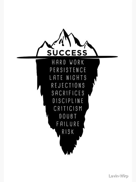 "motivational saying success iceberg millionaire" Spiral Notebook by Levin-Wirp | Redbubble Future Success Quotes Motivation Life, Inspiring Pictures Motivation, Motivational Success, T Shirt Money Design, Millionaire Sayings, Quotes About Goals In Life, Follow Your Dreams Quotes Wallpaper, Motivation Successful, Motivational Visuals