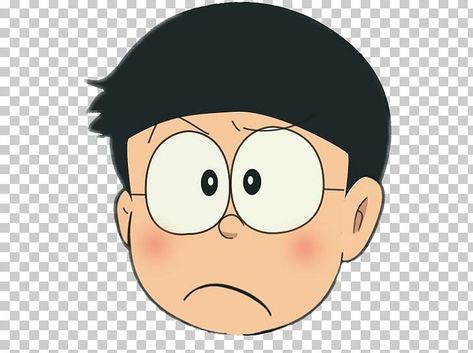 Nobita Background, Nobita Face Png, Nobita Face Edit, Emoji No Background, Anime Face Png, Anime Head Png Boy, Nobita Face, Anime Head Png, Cartoon Face Png