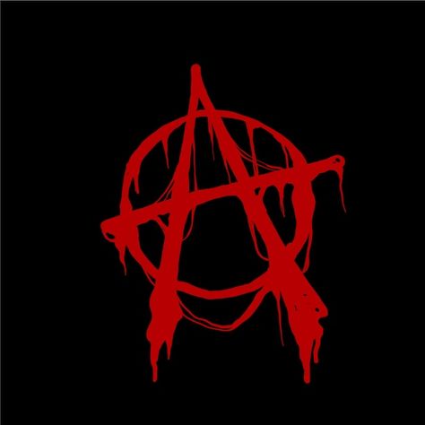 Anarchy Sign, Anarchy Sign Tattoo, Red Anarchy Symbol, Anarchy Tattoo Design, Anarchy Drawing, A Icon Logo, Anarchism Symbol, Anarchy Wallpaper, A Symbol