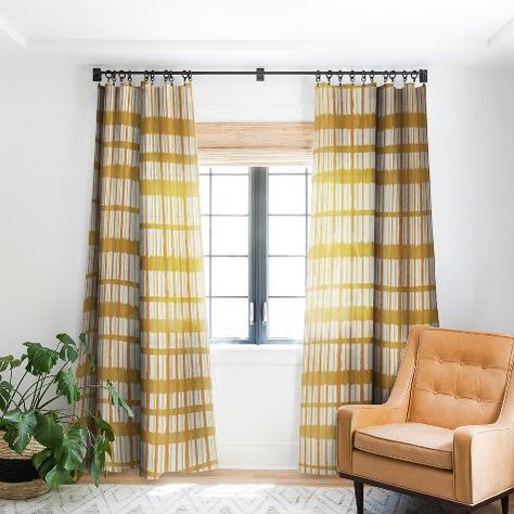 Plaid Curtains, Retro Stripes, Deny Designs, Room Darkening, Curtain Rod, Making Room, Curtains Living Room, Window Curtain, Drapes Curtains