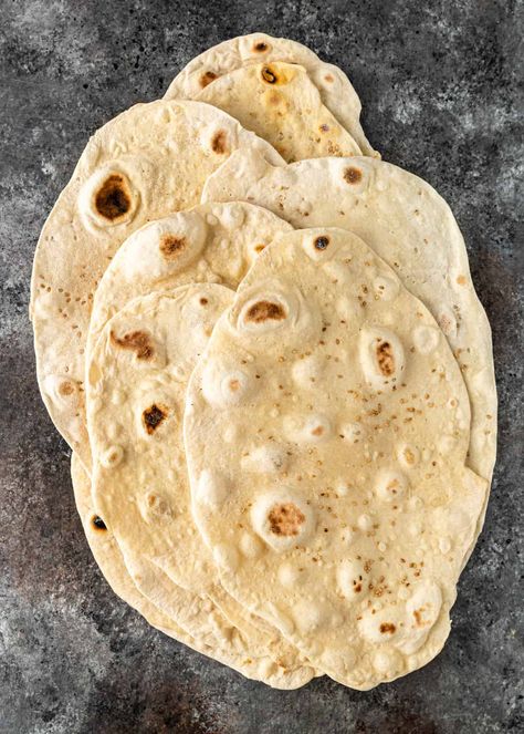 Armenian Flatbread or Lavash, is perfect as a wrap for lunch or alongside a hearty stew for dinner. Make it at home with this easy recipe! Lavash Bread Ideas, Manakeesh Recipe, Lavash Bread Recipe, Lavash Recipes, Beef Tagine, Lavash Bread, Lebanese Garlic Sauce, Hearty Stew, Bread Ideas