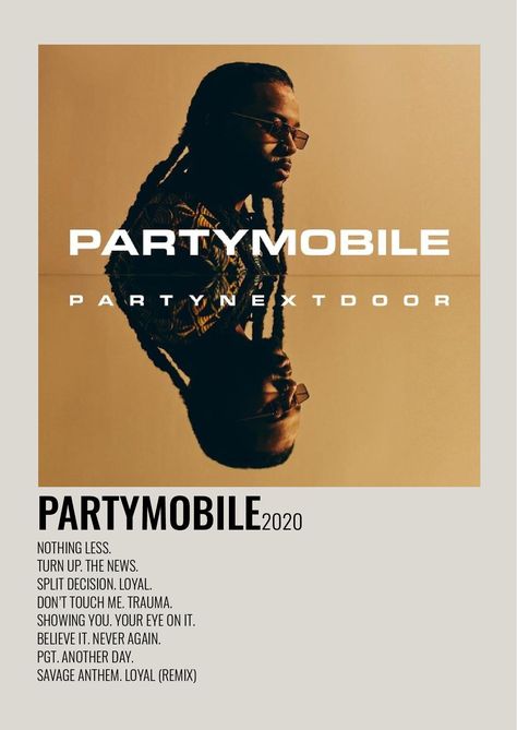 ALTERNATIVE MINIMALISTIC ALBUM POLAROID POSTER Party Mobile Partynextdoor Album Cover, Partynextdoor Album Poster, Pnd Album, Party Next Door Album Cover, Pnd Album Cover, Partynextdoor Poster, Alternative Minimalist Poster, Partynextdoor Album, Album Polaroid Poster