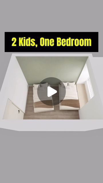 Space Saving Bunk Beds For Kids, Girl Kids Bedroom Designs, 1 Room 2 Beds Small Spaces, Bedroom Office Corner Ideas, Small Room With Two Beds Ideas, Family Bedroom Ideas Small Spaces, Small Room For Siblings, Room Decor For 2 Beds, Box Room Bunk Bed Ideas