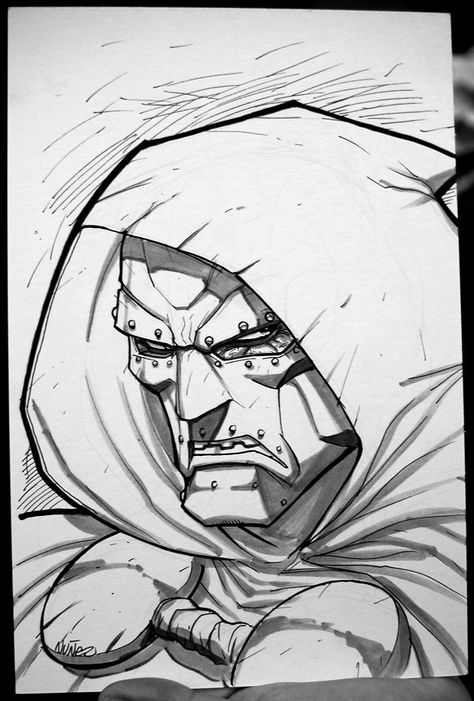 Dr Doom Drawing, Dr Doom Art, Doom Art, Dr Doom, Green Goblin, Auckland New Zealand, Comic Books Art, Bad Guy, Auckland