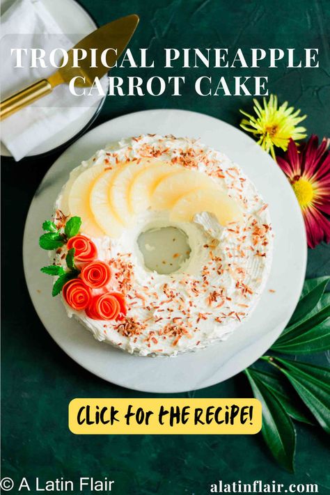 This TROPICAL PINEAPPLE CARROT CAKE is a dessert dream come true! 🥕🍍 Packed with juicy pineapple, fresh carrots, and a hint of coconut, it’s moist, flavorful, and absolutely irresistible. ✨🍰 Perfect for celebrations or a sweet treat any day. 🌴🥥 🍽️**CLICK FOR THE RECIPE!**🍽️ Bring a taste of the tropics to your table! 😍🔥 Cake With Pineapple And Coconut, Pineapple Carrot Cake, Cake With Pineapple, Carrot Cake With Pineapple, Moist Carrot Cake, Pineapple Recipe, Pineapple And Coconut, Moist Carrot Cakes, Decadent Chocolate Desserts