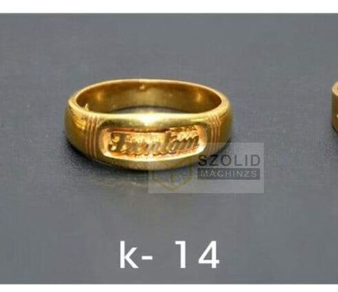 Wedding Ring With Name, Gents Gold Ring, Ring With Name, Kerala Wedding, Engagement Rings Couple, Kerala Saree, Gents Ring, Gold Rings Fashion, Name Rings