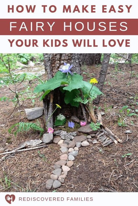 Make A Fairy House, Fairy Houses Kids, Make A Fairy, Forest School Activities, Money Savvy, Fairy House Diy, Nature School, Fairy Garden Crafts, Deco Nature