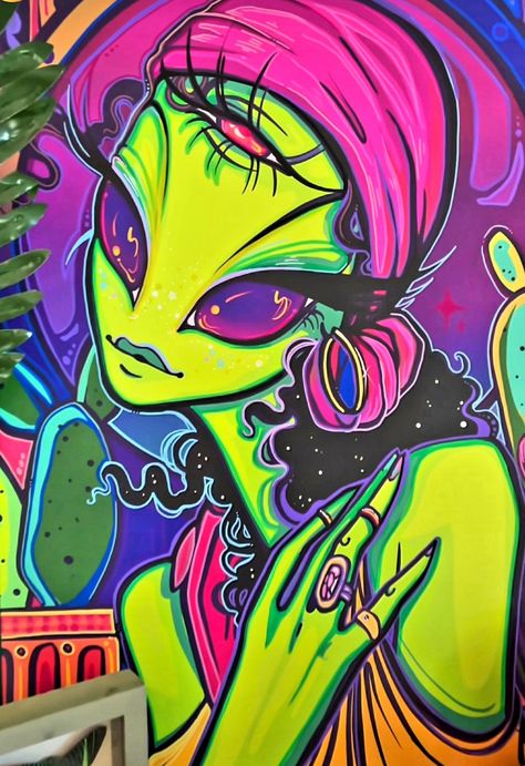 🤍🤍🤍 #painting #art #psychedelic #melbourneartist #australianartist #australianart #artist #artprocess #aesthetic #space #alien #textureart Drawing Ideas Alien, Super Flat Art, Funky Alien Art, Space Eyes Drawing, Trippy Alien Art, Alien Body Painting, Alien Inspiration, Alien Aesthetic Drawing, Trippy Characters