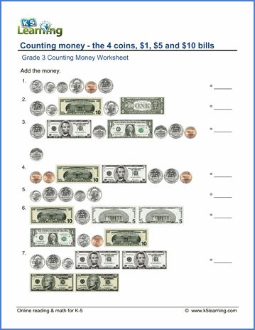 Grade 3 Counting Money Worksheet Money Worksheets Grade 3, Worksheet Counting, Worksheets 3rd Grade, Counting Money Worksheets, Money Math Worksheets, Adding Money, Canadian Money, 3rd Grade Math Worksheets, Money Math