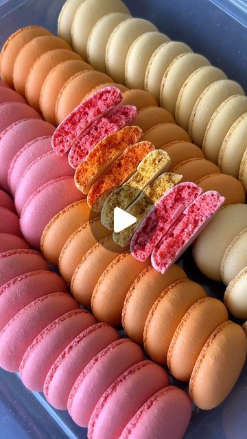 MACARON THERAPY on Instagram: "Love these pretty @AmeriColor colors!🎨 🟡 Gold 🔴 Super Red 🟠 Electric Orange" Pink Macarons, Electric Orange, Yellow Orange Pink, Macaron Recipe, Pink Orange Yellow, May 1, Yellow Orange, Orange Pink, Macarons