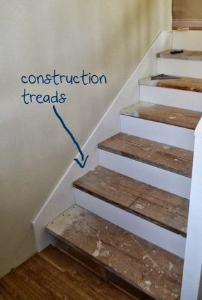 Finishing Stairs, Stairs Makeover Design, Diy Stairs Makeover, Redo Stairs, Diy Staircase Makeover, Stairs Makeover Ideas, Basement Steps, Wood Stair Treads, Stairs Renovation