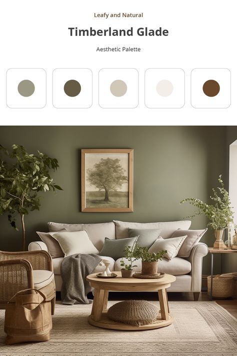 Olive Green House Interior, Sage Green And Beige Living Room, Sage Green And Cream Living Room, Earthy Color Palette Living Room, Brown And Green Living Room, Uni Room Ideas Uk, Uni Room Ideas, Olive Living Rooms, Sage Living Room