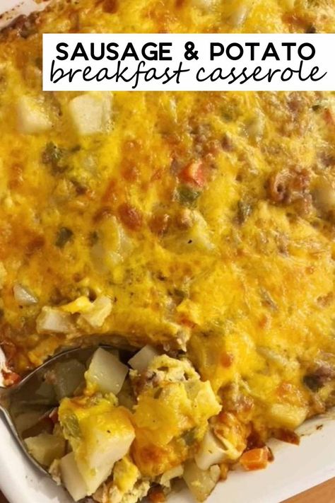 Sausage Potato Egg Bake, Breakfast Sausage Potato Casserole, Egg Sausage Potato Breakfast Casserole, Sausage And Potato Quiche, Breakfast Casserole Diced Potatoes, Diced Potato Breakfast Casserole, Egg Sausage Potato Breakfast Bowl, Sausage Egg Cheese Potato Breakfast Casserole, Diced Hashbrown Breakfast Casserole