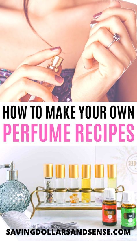 How to Make Perfume - FREE Perfume Recipe Book t is so easy to learn How to Make Perfume once you know these basics. You’ll be able to replace questionable perfumes, colognes, and body sprays with ones you know are trustworthy and safe. I’ll walk you through some simple steps to create your very own perfumes and colognes. Using your essential oils to create a personalized scent allows you to smell amazing. #DIY #Homemade #perfume #essentialoils Natural Perfume Recipes, Body Spray Recipe, Diy Body Spray, Diy Perfume Oil, Perfume Oil Recipes, Diy Perfume Recipes, Essential Oil Perfume Blends, Make Perfume, Essential Oil Perfumes Recipes