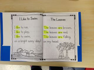 Poetry Shared Reading in Kindergarten-highlight the sight words-40 POEMS Kindergarten Poetry Journal, Kindergarten Reading Folder, Shared Reading Kindergarten, Reading In Kindergarten, Kindergarten Poetry, Shared Reading Poems, Poetry Notebook, Kindergarten Poems, Reading Poetry