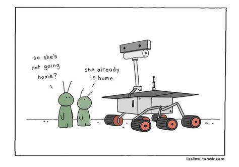 You did well Opportunity Rude Meme, Liz Climo Comics, Opportunity Rover, Liz Climo, Mars Pictures, Mars Photos, Genuine Friendship, Curiosity Rover, Mars Rover