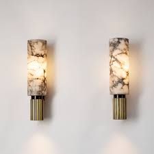 Applique Lucy 505 - Ralph Pucci International - Herve Van der Straten Applique Art Deco, Statement Art Pieces, Wall Lamps Living Room, Marble Lamp, Luxury Marble, Led Light Fixtures, Copper Lighting, Modern Chinese, Marble Wall