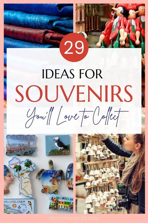 ideas for souvenirs pin Traveling Souvenirs Ideas, Souvenir Craft Ideas, Souvenir Organization Ideas, Souvenir Travel Collection, Souvenir Ideas Travel, Souvenir Collection Ideas, Tourist Souvenirs Ideas, Things To Collect While Traveling, National Park Souvenir Ideas