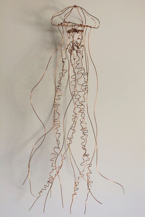 Line Sculpture, Scandinavian Home Design, Cosy Interior, Wire Art Sculpture, Jellyfish Art, Astuces Diy, Art Wire, Sculpture Projects, Home Design Ideas