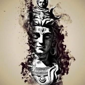 Lord Shiva, Shiva, Statue, White, Black