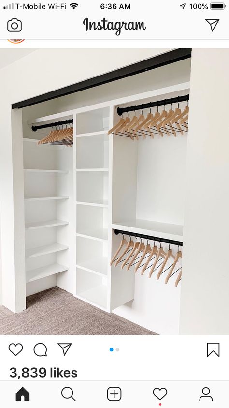 Closet Redo, Bed In Closet Aesthetic, Closet Planning, Walking Closet, Bed In Closet Ideas, Closet Bed, Closet Aesthetic, Closet Design Layout, Tiny Bedrooms