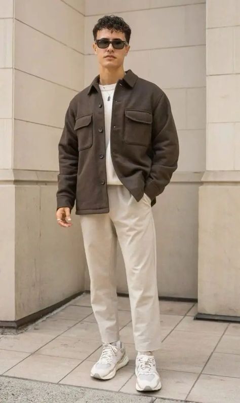 Discover the Top 18 Men's Casual Fall Outfits for 2024: Street-Ready Styles & Timeless Autumn Trends Men's Casual Fall Outfits, Casual Outfits Men Fall, Office Old Money, Guys Fashion Casual, Old Money Fashion, Mens Smart Casual Outfits, Money Fashion, Classy Outfits Men, Autumn Trends