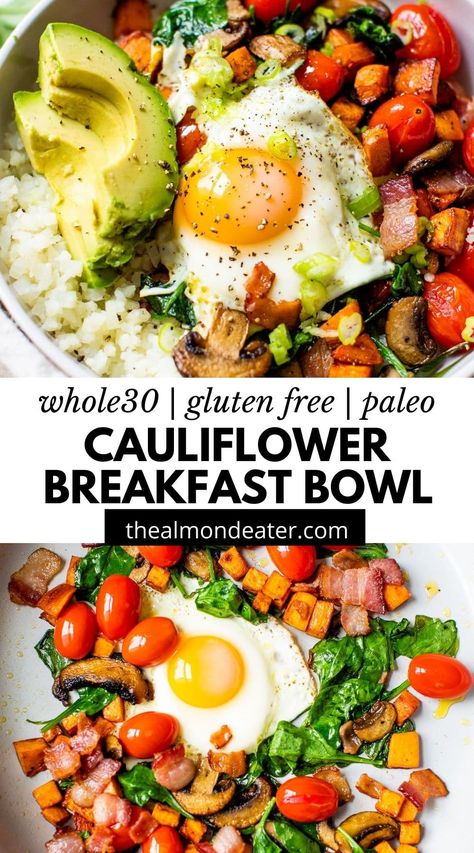 Healthy Breakfast Paleo, Gut Healthy Breakfast Recipes, Gut Protocol Recipes, First Watch Recipes, Gut Healthy Breakfast, Easy Bowls, Cauliflower Breakfast, Healthy Breakfast Recipes Clean Eating, Gut Protocol