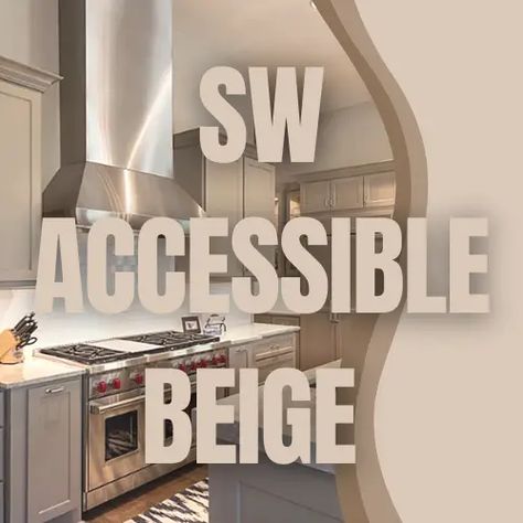 Aiming to paint your kitchen cabinets accessible beige, but aren't sure what color and undertones go well with it? Then stop right here as this article Kitchen Cabinets Painted In Accessible Beige, She Twin Williams Accessible Beige, Accesible Beige Sherwin Williams Kitchen Cabinets, Accessible Beige Color Palette Kitchen, Flooring To Go With Accessible Beige, Assessable Beige Cabinets, Kitchens With Beige Cabinets, Assessable Beige Coordinating Colors, Balanced Beige Kitchen Cabinets