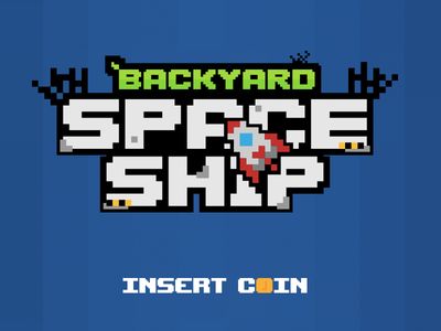 Backyard Spaceship Pixel Logo Pixel Logo Design Ideas, Pixel Art Logo Design, Pixel Logo Design, Pixel Graphic Design, Graphic Design Schedule, Pixel Art Logo, Pixel Space, Pixel Logo, Game Logos