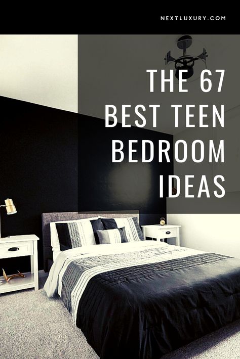 Modern Bedroom For Men, Gray Teen Boy Bedroom, Older Teen Boy Bedroom Ideas, Teen Boy Bedroom Wall Ideas, Black Bedroom Ideas For Teens, Teen Boy Small Bedroom Ideas, Black And White Bedroom Ideas For Teens, Cool Teen Boy Room, Teen Room Ideas For Boys