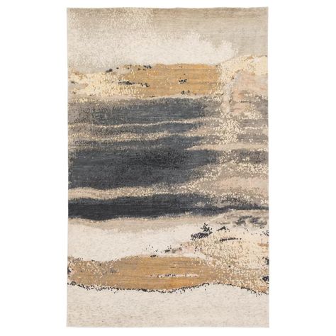 JaipurLiving Zoe Bios Creative By Jaipur Living Mignonne Hand-Knotted Abstract Gold/ Gray Area Rug (5'X8') | Perigold Wabi Sabi Rug, Wabi Sabi Design, Wabi Sabi Interior, Wabi Sabi Aesthetic, Wabi Sabi Decor, Wabi Sabi Art, Wabi Sabi Style, Jaipur Living, Zaha Hadid