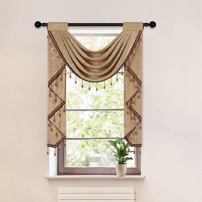 Scarf Valance Ideas, Living Room Valances, Arched Window Treatments, Valance Patterns, Valances For Living Room, Waterfall Valance, Swag Curtains, Curtain Styles, Kitchen Valances