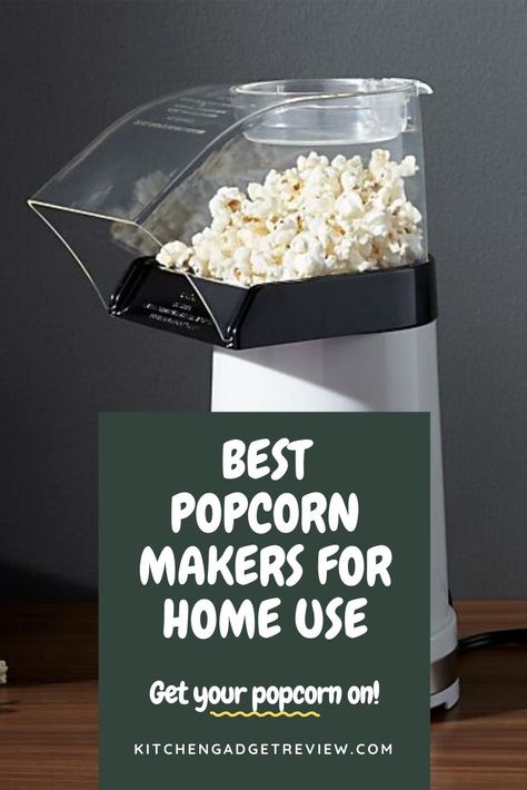 Find out the top picks for popcorn makers, including hot air poppers, microwave poppers and stovetop popcorn machines including the Whirley-Pop. Make your next movie night a special one with these top-rated poppers.   #popcorn #popper #popcornmaker #popcornmachine #Whirleypop #presto #hamiltonbeach #gourmet #snack #healthy #movie #movies #movienight #home #family #fun #frugal #kitchen #snacks #kids #children Frugal Kitchen, Popcorn Machines, Air Popcorn Maker, Air Popper, Microwave Popcorn Popper, Snacks Kids, Stovetop Popcorn, Deep Fried Turkey, Healthy Popcorn