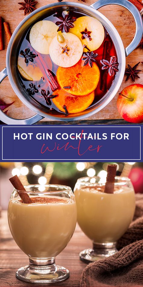 Gin Hot Toddy, Mulled Gin Recipe, Hot Gin Drinks, Gin Winter Cocktails, Hot Cocktails Winter, Winter Gin Cocktails, Mulled Gin, Hot Cocktail Recipes, Cocktails For Winter