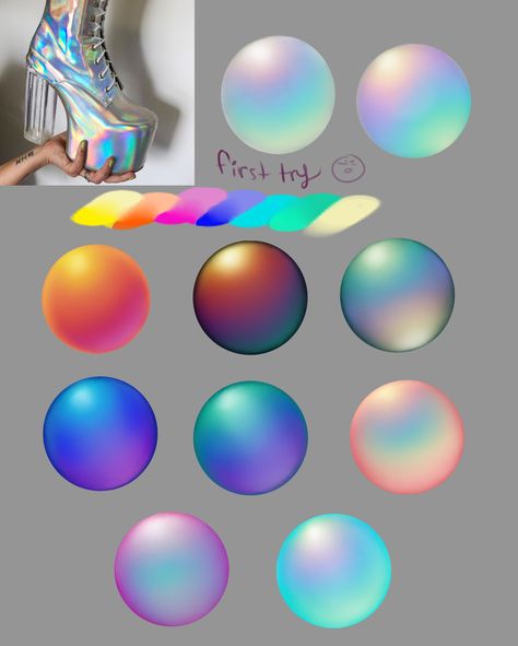 digital painting practice. idid a study to try and paint holographic stuff. sixpaint One Color Challenge Art, Sketch Ideas Inspiration, Fantasy World Art, Painting Practice, Palette Art, Coloring Tutorial, Sketch Ideas, Color Palette Design, Digital Painting Tutorials