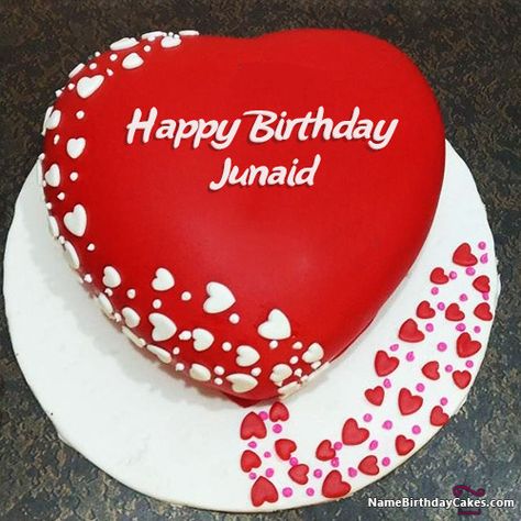 Happy Birthday Junaid Cakes, Cards, Wishes Best Birthday Cake Images, Happy Birthday Love Cake, Happy Birthday Dear Husband, Birthday Cake For Wife, Best Birthday Cake Designs, Birthday Cake Writing, Happy Birthday Cake Photo, Shirt Patterns, Birthday Cake For Husband